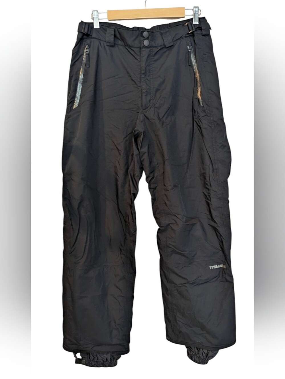 COLUMBIA Men's Titanium Black Ski & Snowboard Pants Large